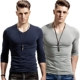 V -neck сокровище синий+v -neck цветочный пепел