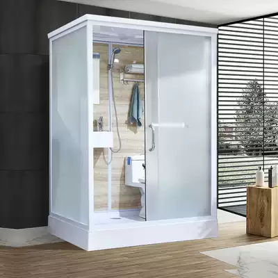 New Spyker integrated shower room Rectangular with toilet squatting pit integrated bathroom powder room glass partition