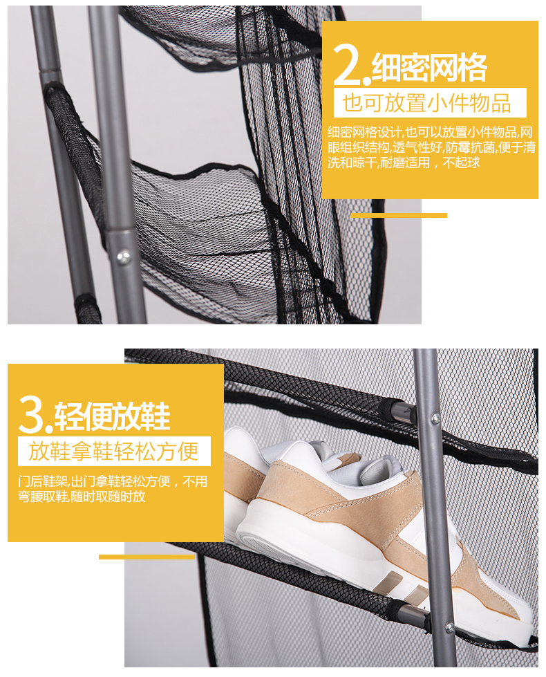 Cửa sau giày Yasit nhiều lớp đơn giản hộ gia đình kinh tế tủ giày treo tường ký túc xá nhỏ giày kệ không gian kệ - Kệ kệ giày dép