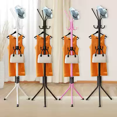 Coat rack Floor-to-ceiling bedroom hanger Storage compartment rack Home Easy Assembly Economy Hanging Room Storage