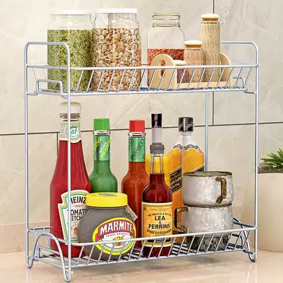 Yast kitchen shelf floor-to-ceiling seasoning rack wrought iron layer rack dressing room bedroom shelf storage shelf