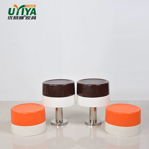 Пользовательский барный стул KFC из нержавеющей стали с фиксированной стой