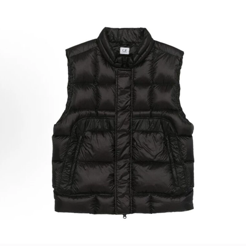 Keep warm vest with down sleevless for men and women, slim fit, feather stuffing