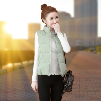 2021 autumn and winter New down cotton vest female short students Korean loose waistcoat jacket jacket