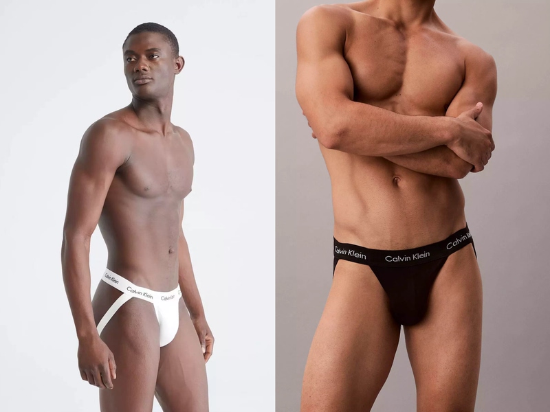 Ck Men's Cotton Double Thong Underwear Thong Nb3357