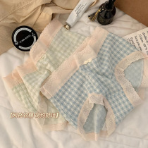 Ladys underwear female summer thin section pure cotton stall girl Wind Sexy pure desire No marks mid waist Large size Japanese Breathable Shorts