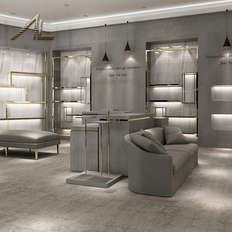 Custom shoe store shoe rack display rack in the island cabinet display cabinet product live broadcast room cosmetic glass display cabinet display cabinet