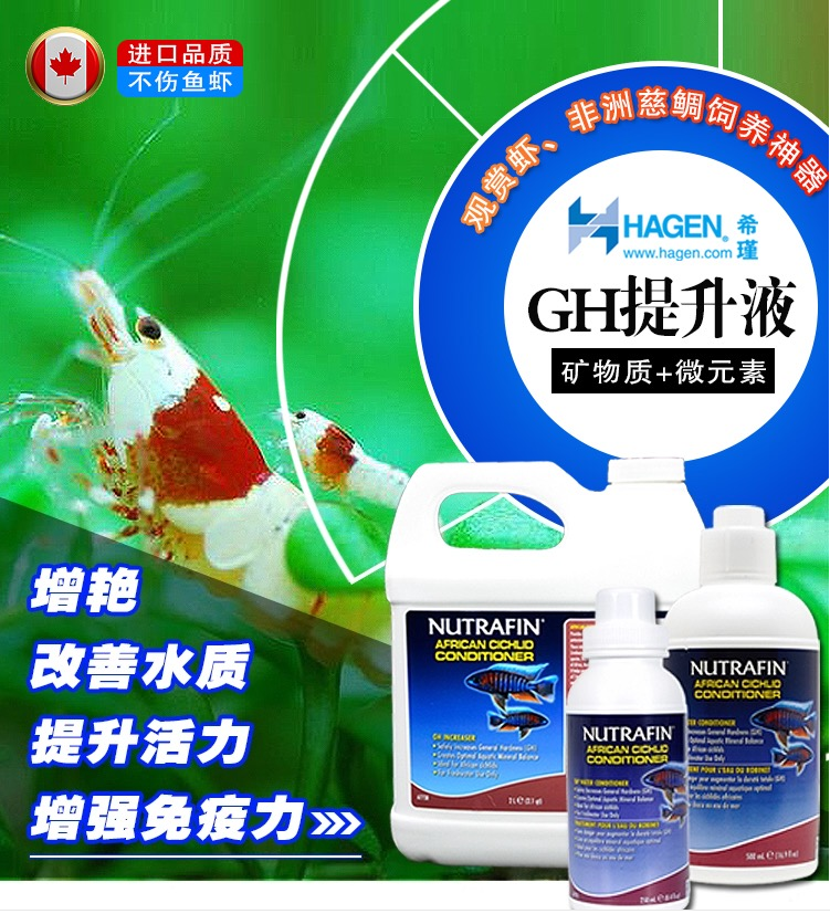 Xijin Hegen gh enhancer HAGEN Newdafin trace element mineral tds to increase the liquid crystal shrimp Su shrimp