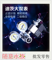 DC ditz solenoid valve large double meter carbon dioxide water straw meter pressure reducing valve ditz carbon dioxide professional aquarium
