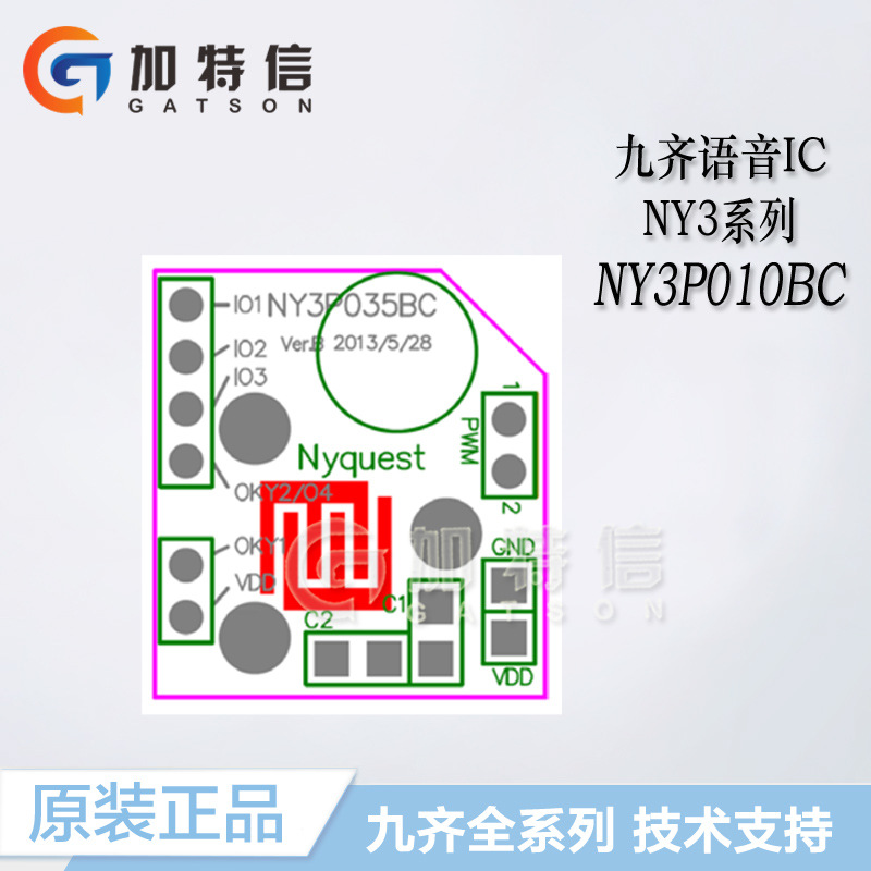 NY3P010BC Package COB New Original Nyquest Nine-Qi Voice IC OTP Full Series