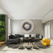 Dafen Village Oil Painting Handmade Material Installation Painting Black and White Round Large Frameless Painting Lines Creative Personality Decorative Painting