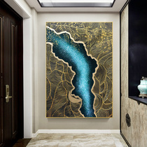 Hand-painted hand-painted three-dimensional abstract oil painting living room aisle corridor porch decorative painting sales department villa atmospheric mural