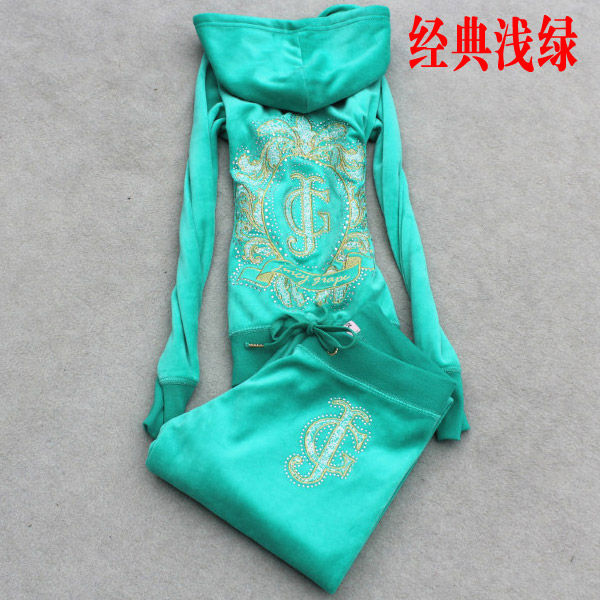 22 spring velvet sportswear suit juicy grape fashion lemon green casual slim two-piece women's fashion - Taobao