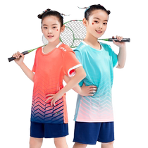 Children Badminton Training Suit Sports Suit Air Volleyball Uniform Ping Pong Tennis Elementary School Kids Clothes Custom Class summer