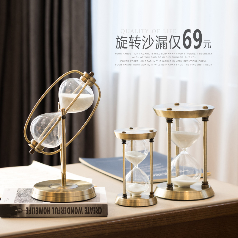 Hourglass Timer Creative Nordic Living Room Wine Cabinet Bookroom Small Swing Piece Office Table Light Lavish Home Adornment