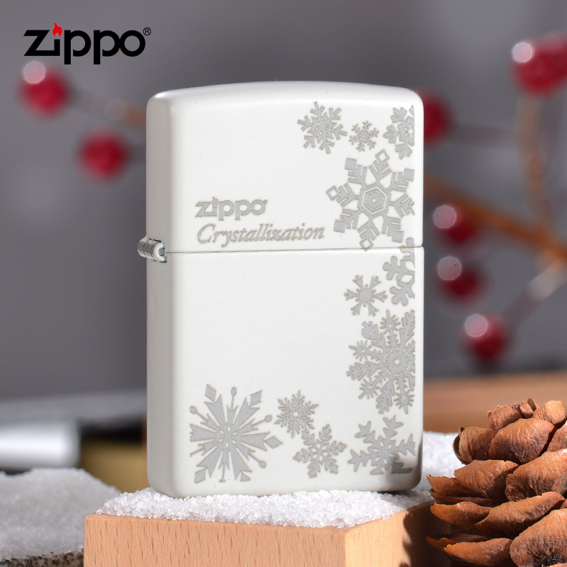 Zippo lighter genuine official flagship store Sakura limited edition snowflake shell official website zpoo net red lighter