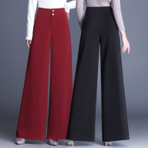 Dying feeling pants summer and autumn new high waist casual wide leg pants womens trousers loose slacks pants dance pants show thin womens pants