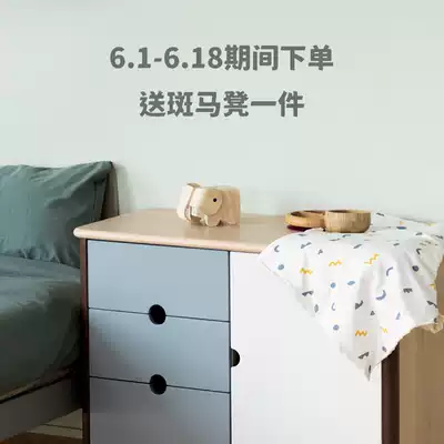 carinababe multi-purpose finishing storage cabinet full solid wood with casters bedside table toy cabinet