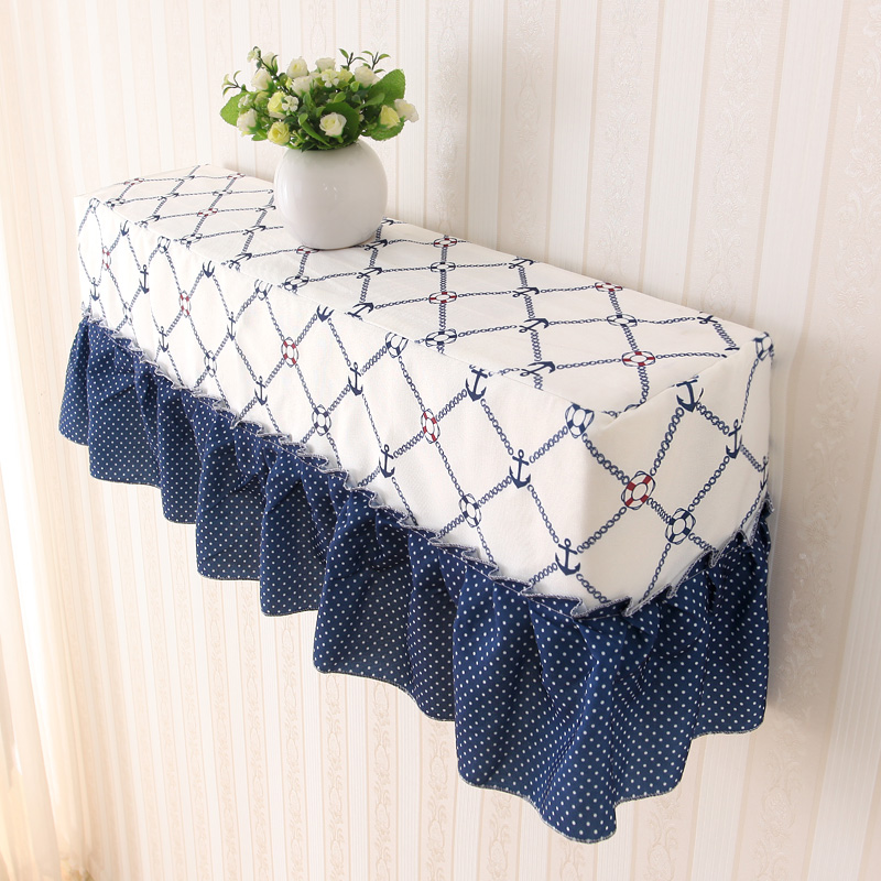 Fabric simple hanging air conditioning cover Gree pastoral red all-inclusive Mediterranean blue beauty wall-mounted air conditioning dust cover