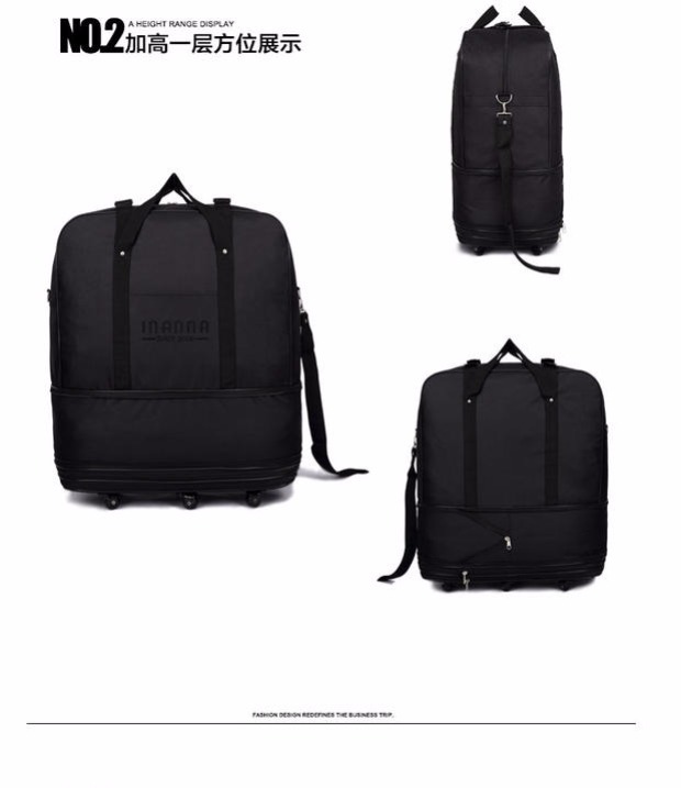 Công suất lớn phổ wheel ở nước ngoài nghiên cứu túi 158 air carrier gói Oxford vải quá khổ vali nam giới và phụ nữ vali lock and lock