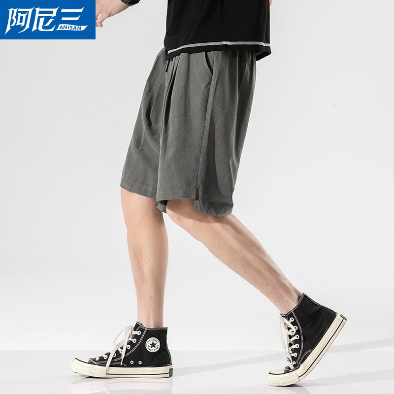 Quần short nam mùa hè thanh thiếu niên năm 2020 xu hướng lỏng lẻo năm điểm sweatpants xu hướng thương hiệu của nam giới thường quần bãi biển quần quần bãi biển