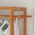 Móc áo sàn phòng ngủ áo trắng giá rắn gỗ đơn giản hiện đại đa chức năng di chuyển phòng ngủ quần áo giá - Kệ