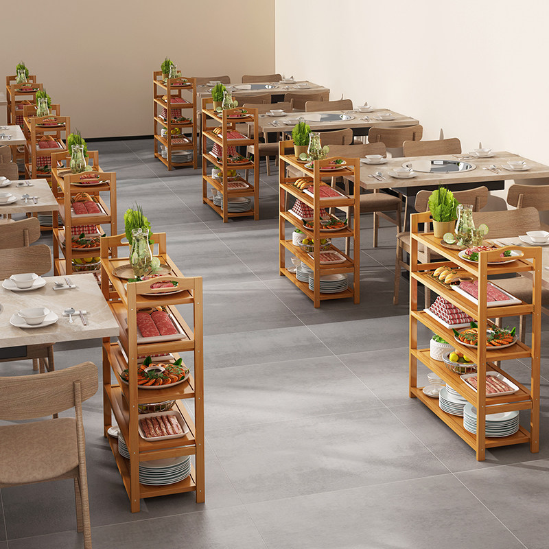 Hot pot shelf Vegetable Commercial Hotel Strings of Barbecue Grill of Nanzhu Kitchen Vegetable Shelf Floor-Taobao