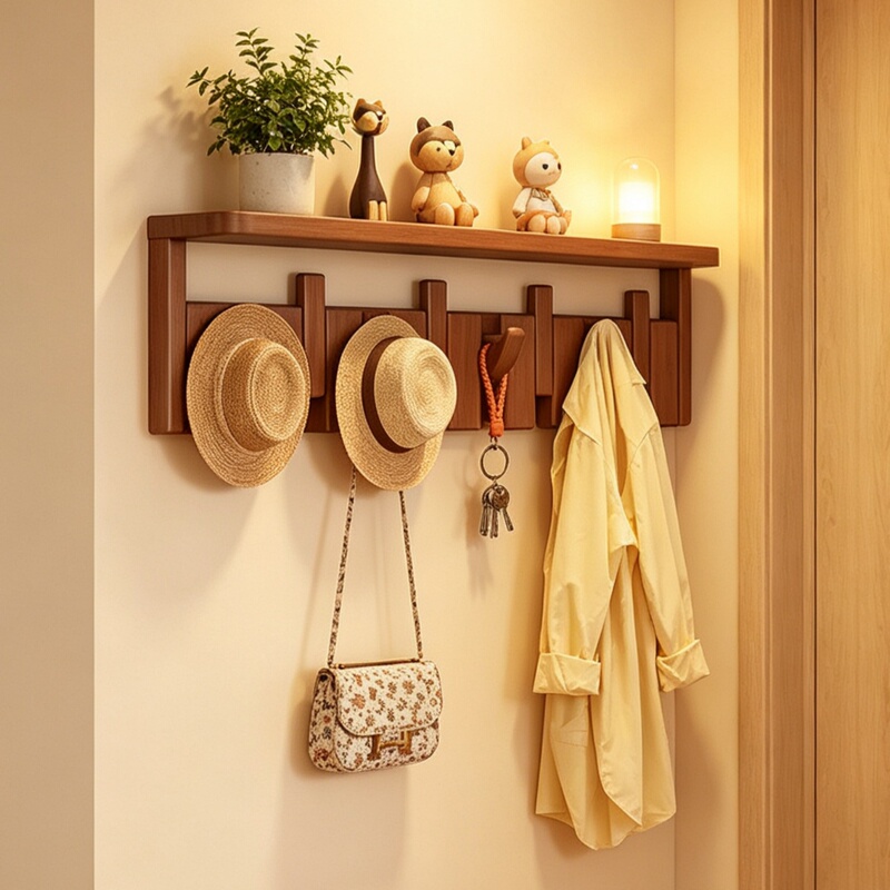 Solid Wood Coat Rack Piano Key Hanger Door Hook No-Drill Strong Load-Bearing Entryway Adhesive Hook Clothes Hook Solid Wood Coat Rack Piano Key Hanger Door Hook No-Drill Strong Load-Bearing Entryway Adhesive Hook Clothes Hook
