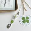 Creative Jellyfish Hemisphere-Shaped Lucky Four-Leaf Clover Style Wind Chime Ornament Hanging Decoration That Makes a Jingle in the Wind