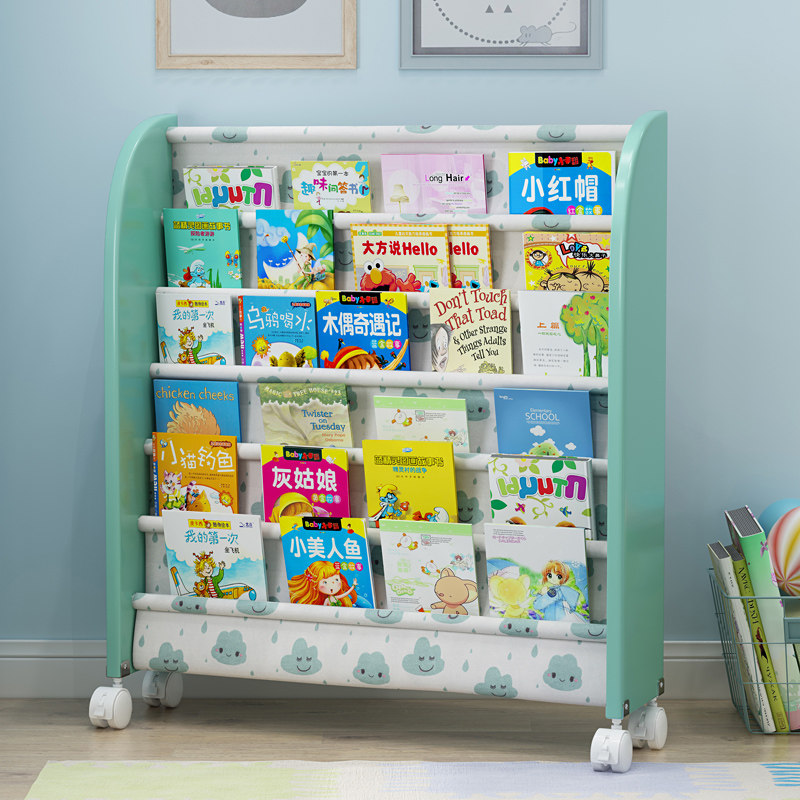 Children's bookshelf Simple landing book shelves to host a kindergarten shelf reading a small household bookshelf baby bookcase