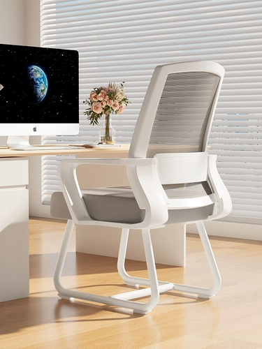 Компьютер и стул офисного стула Комфортный длинный -сидячие конференционные стулья Стулья общежития колледж задними сиденья дома удобный настольный стул