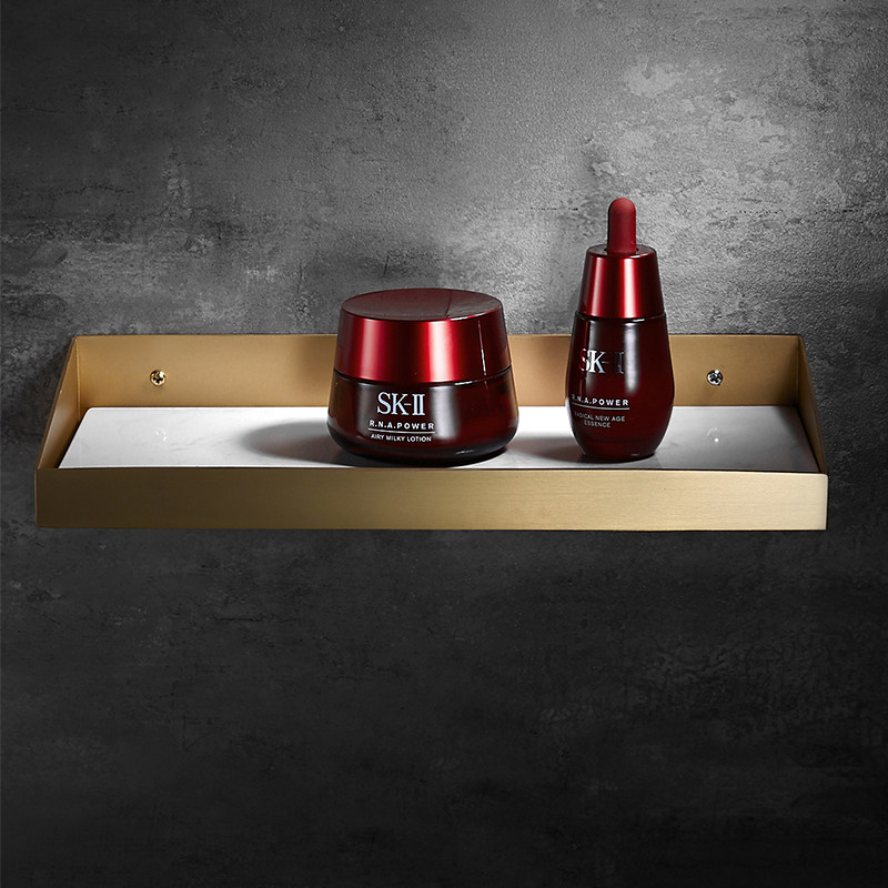 Brass marble Makeup Room Bathroom LINED WALL WALL-MOUNTED WALL SHELF NORDIC MODERN DÉCOR STORAGE FLOOR SHELF