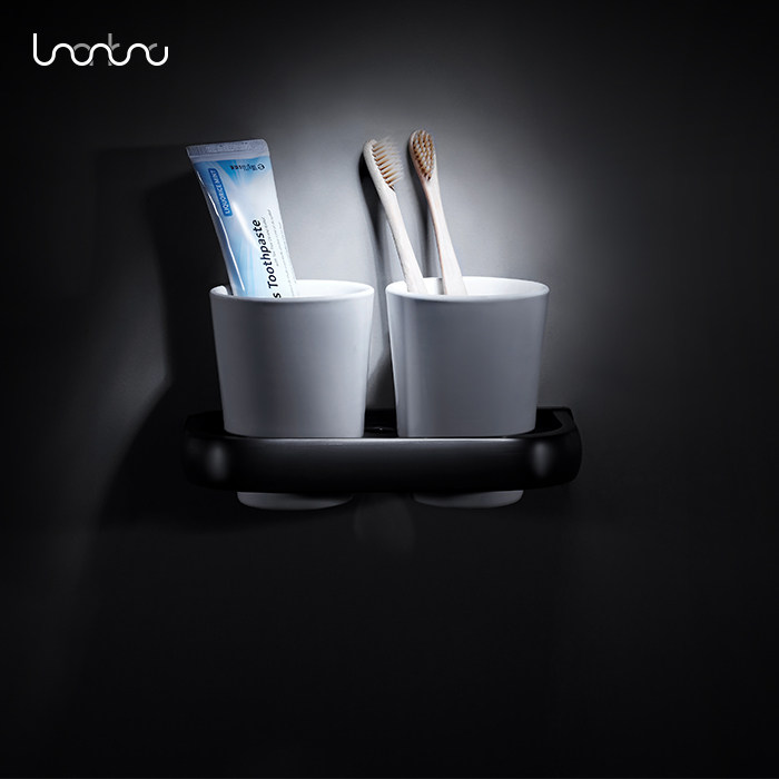 Brass Europe Antique Black Black Black Double Cup Gallery Set Couple Cup American Creative Ceramic Cup