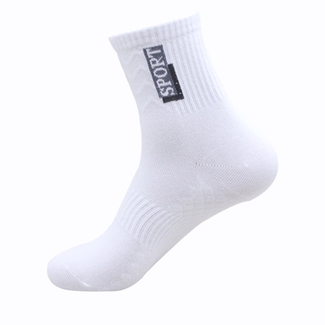 Socks ກາງ calf ຝ້າຍຜູ້ຊາຍ Socks ກິລາ Socks ທຸກລະດູການ Sweat-absorbent ແລະກິ່ນ, ທົນທານຕໍ່ Casual ນັກສຶກສາບ້ວງ Socks ຂະຫນາດກາງ, ຄວາມຍາວຂອງຖົງຕີນຄົນອັບເດດ: