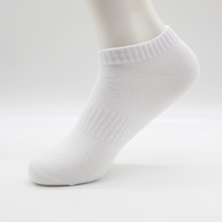 Vớ nam vớ cotton cotton vớ mùa thu và mùa đông vớ thể thao màu đen và trắng xám dày ống ngắn thấm hút mồ hôi vớ cotton vớ đẹp