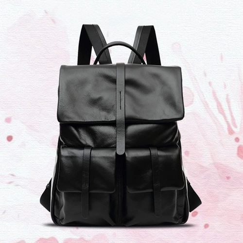 Рюкзак, сумка через плечо, кожаная сумка для путешествий, ноутбук, из натуральной кожи, в корейском стиле, воловья кожа