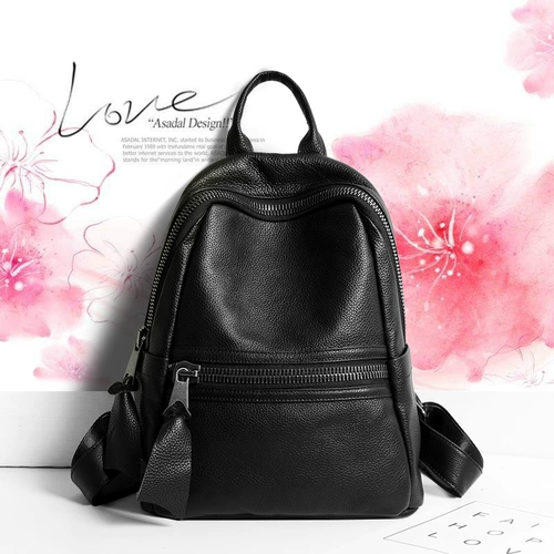 Рюкзак, вместительная и большая кожаная сумка через плечо, из натуральной кожи, коллекция 2023, воловья кожа