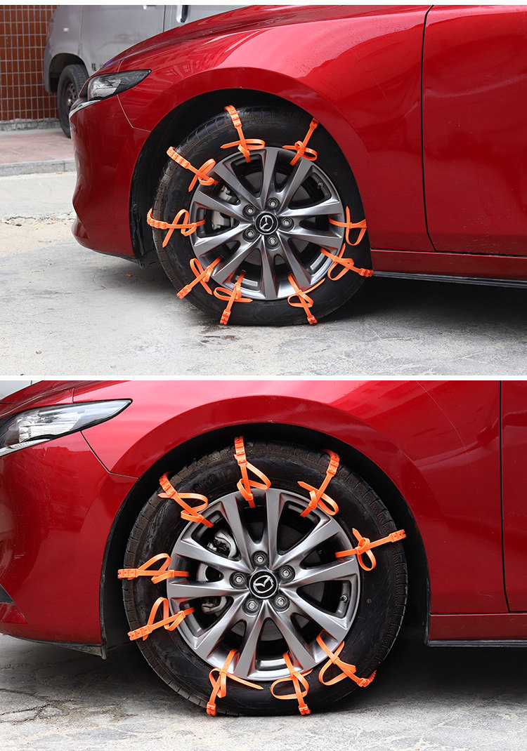 Car-Specific Anti-Slip Chains That Do Not Damage Tires, Suitable for Off-Road Vehicles, Suvs, Vans, and Sedans, Universal Snow Tire Chains