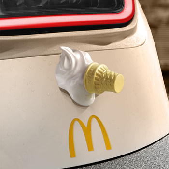 Dropped ice cream electric car sticker decoration