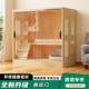 Cat Villa Home Pet Cabinet Indoor Nest Castle Luxury Cage Cat House with Sliding Glass Door Space-Saving Panoramic View