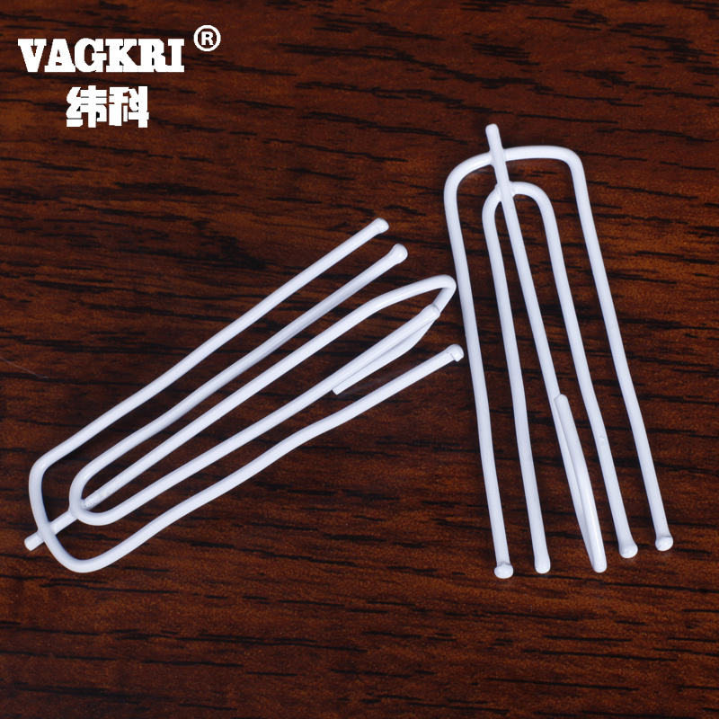 Weike white paint four-foot hook Curtain four-claw hook hanging ring Iron clip Cotton hook Canvas belt