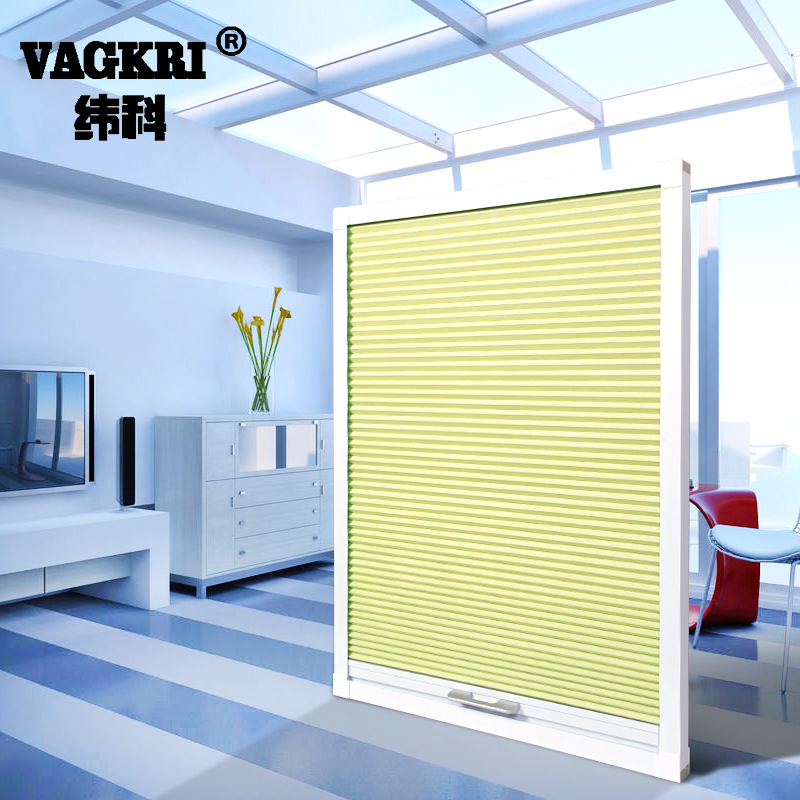 Weike honeycomb curtain Sun room Ceiling curtain Skylight Balcony Terrace shading shading sunscreen insulation organ curtain