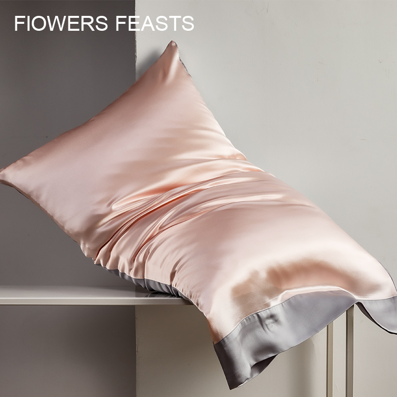 Flower feast silk pillow sleeve 100 silk silk pillow sleeve silk silk pillow sleeve package single