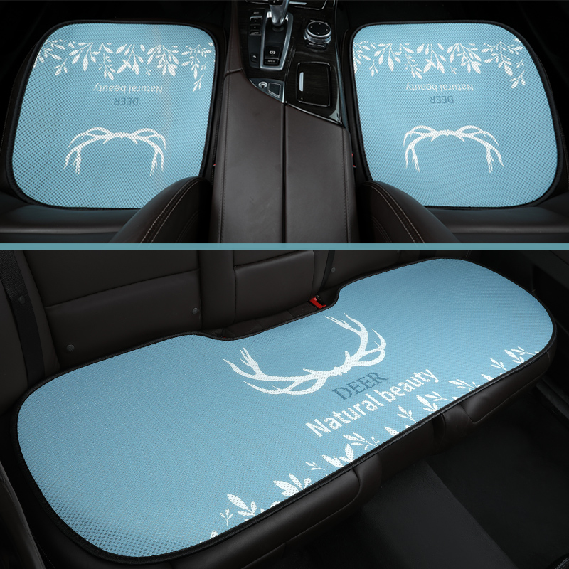 Car cushion single summer ice cushion cushion cartoon pad four seasons general cushion three pieces