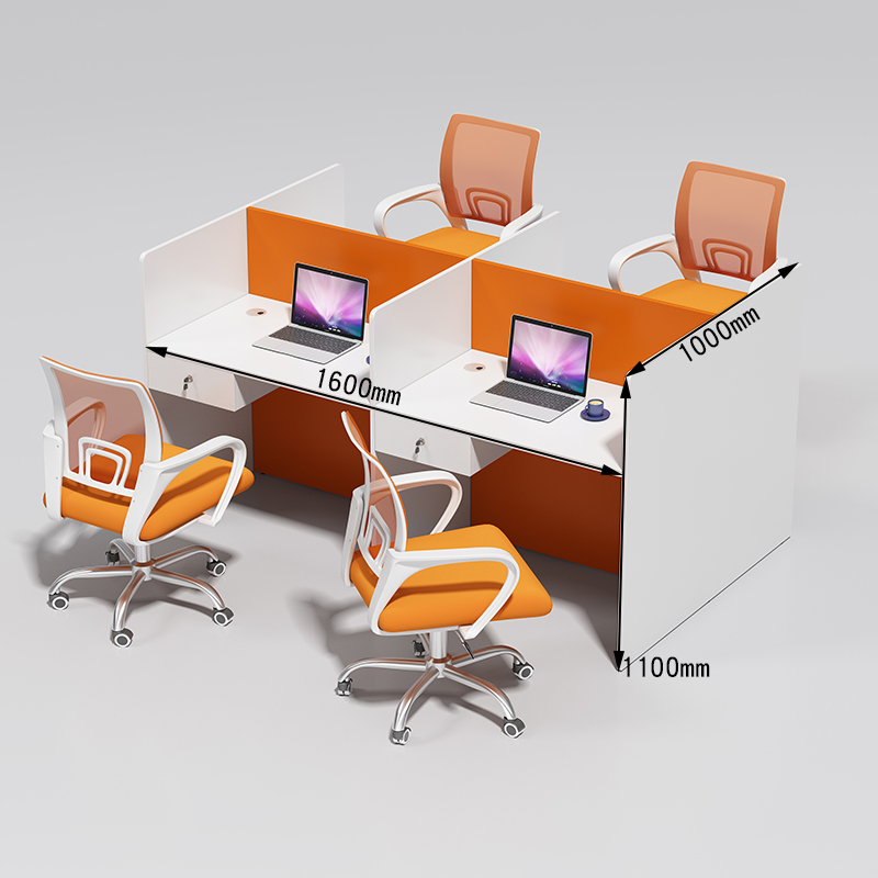 Face To Face Four (With Drawers)staff member desk Electric pin Operator Jam office Tables and chairs combination sale Station staff screen Small card seat
