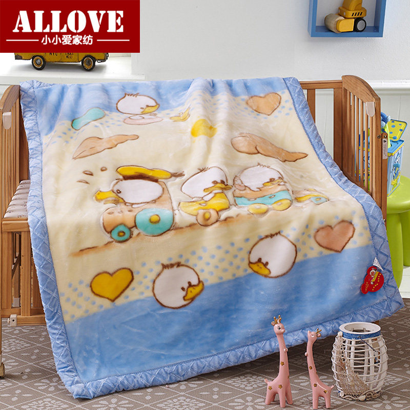 Winter children thickened double layer of hair casual blanket warm knee blanket Baby blanket baby cuddle with blanket delivery blankets