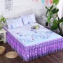 Mùa hè lụa băng ren giường công chúa váy bedspread đôi ghế mat ba mảnh điều hòa không khí mat 1.5m1.8m2.0 - Váy Petti ga giường viền ren