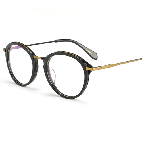 佐川 Ретро очки рамки мужская прилив полная рамка очки миопии рамки мужская панель личность чистая титана круглые бокалы женщины