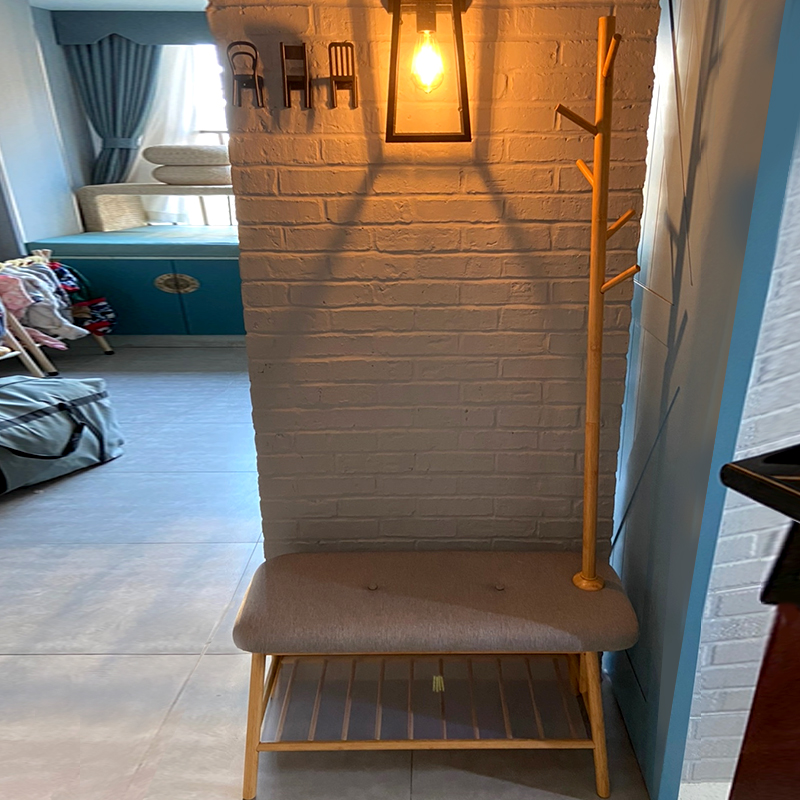 Changing shoes hangers clothes hangers integrated home entrance Shoes Cabinet can sit in shoes stools Nordic Entry Shoes Stool Cloakhat Racks