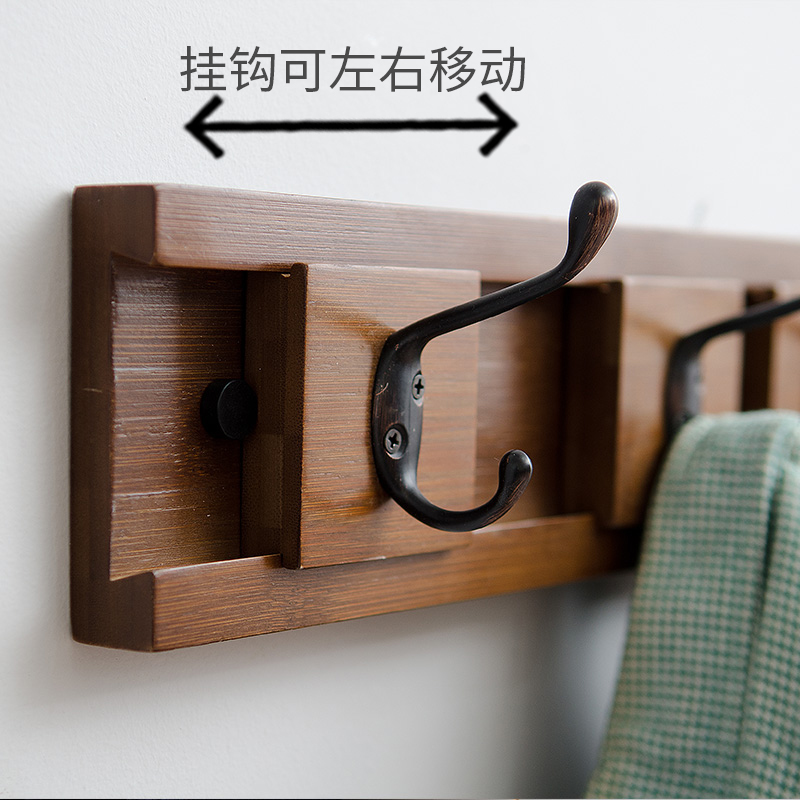 Clothes hook wall hanging creative entrance entrance wall hanging clothes hook into the household clothes hat wall wall hanging hangers